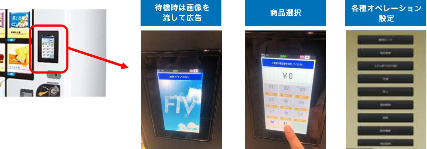 「タッチパネル」 操作をスマホ感覚で